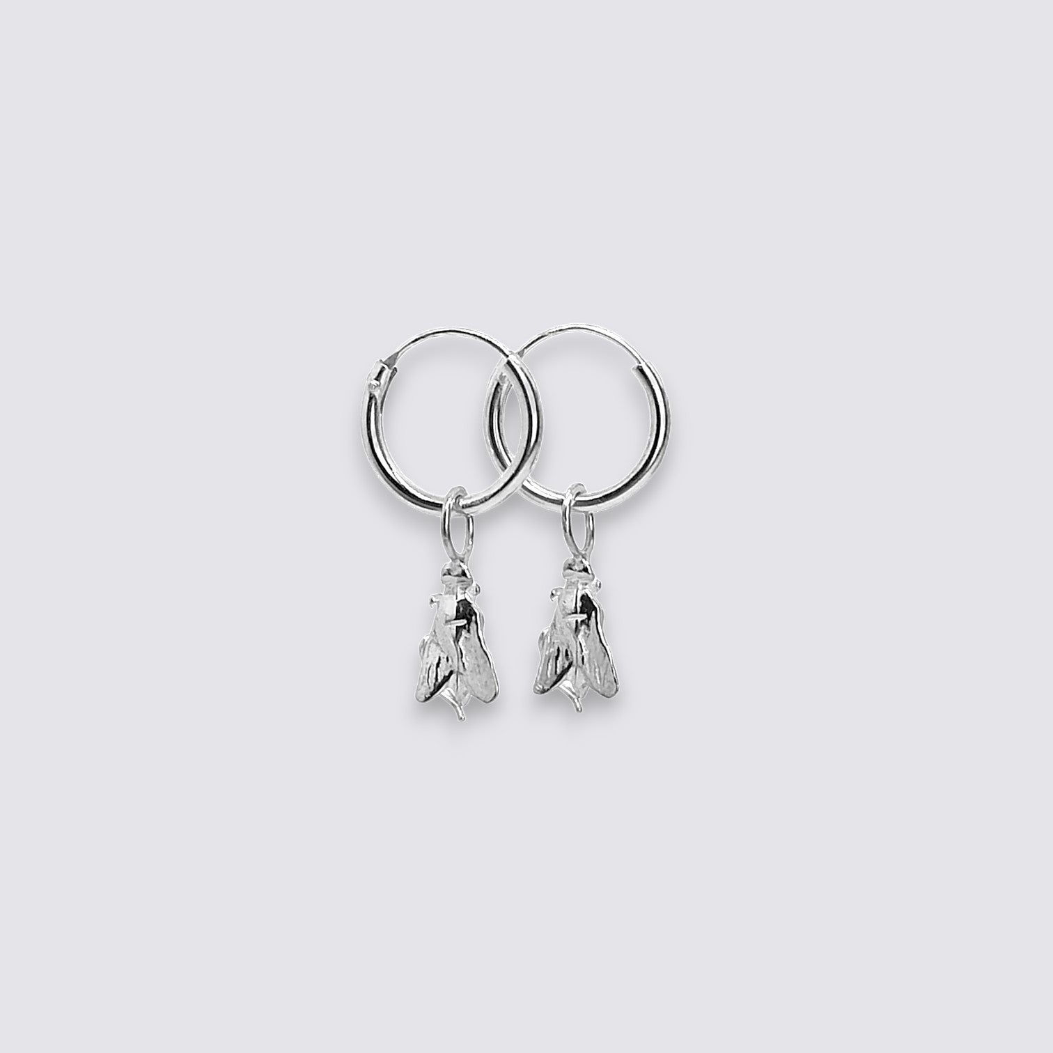 GriGris  silver bees boucles d'oreilles