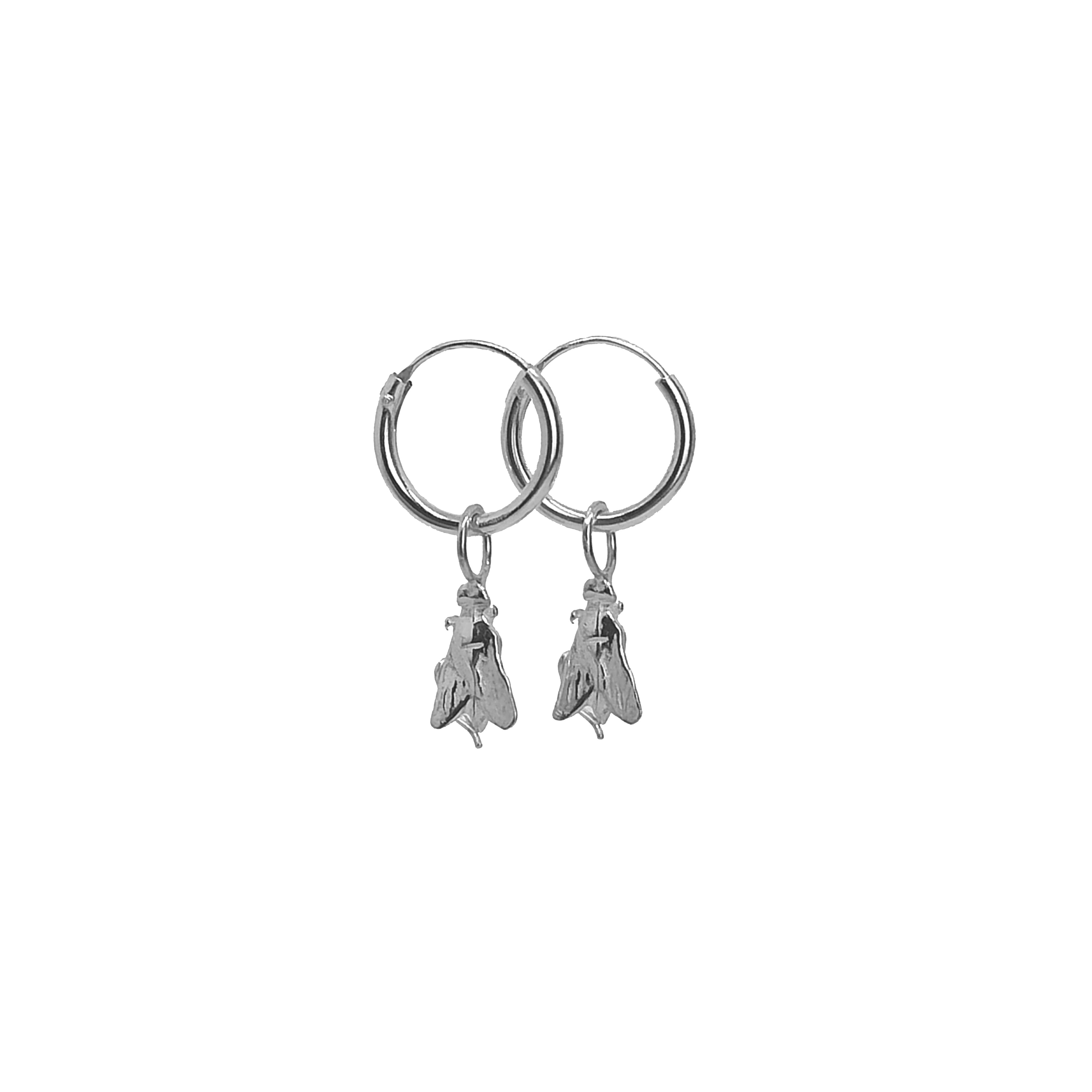 GriGris  silver bees boucles d'oreilles